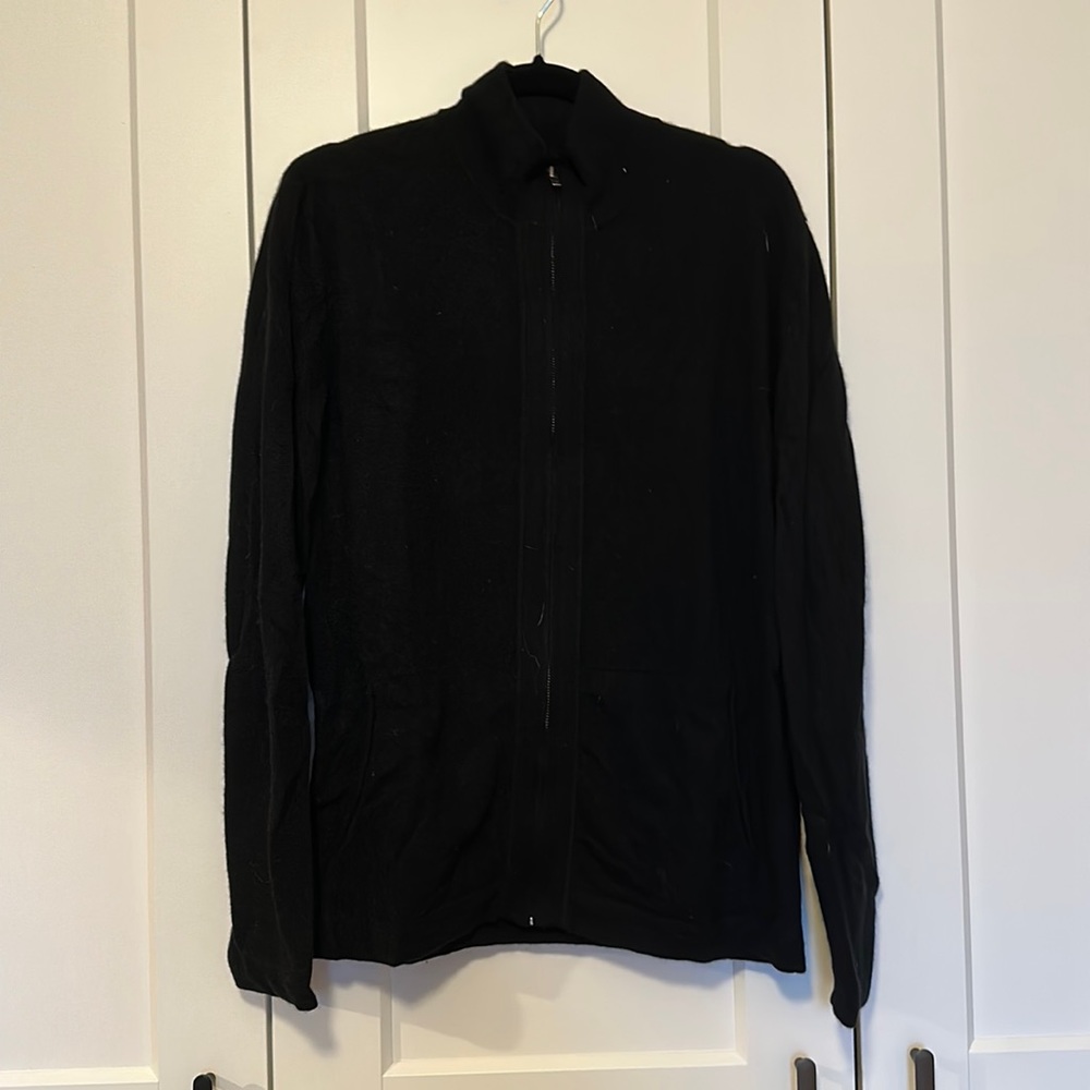 Harrison Cashmere Full Zip Sweater
